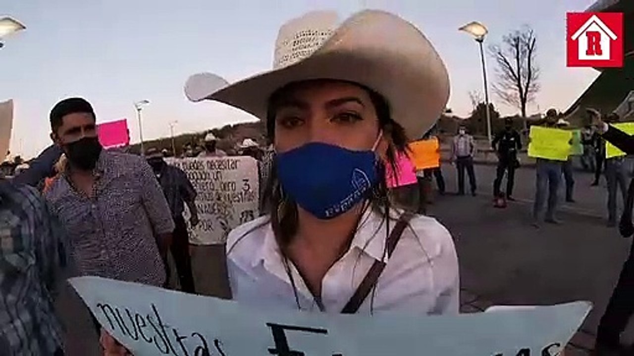 Ganaderos de los Altos de Jalisco se manifestaron previo al partido