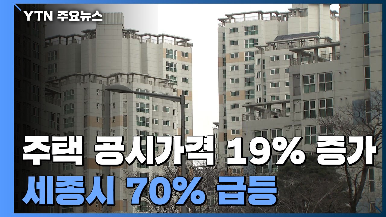 올해 공동주택 공시가격 19.08%↑...세종 70.68% 급등 / YTN