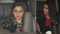 Alia Bhatt reached at Karan Johar house for her Birthday Celebration | FilmiBeat