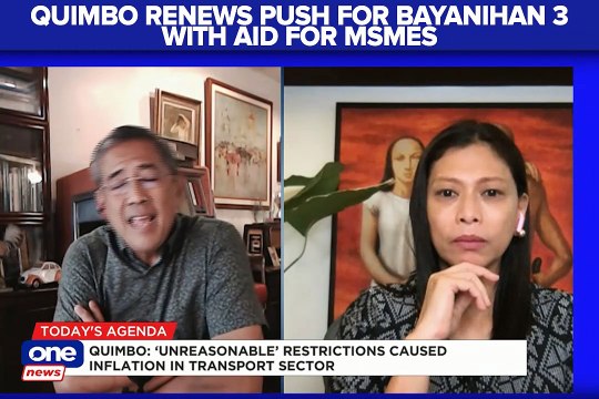Quimbo renews push for Bayanihan 3, including aid for MSMEs