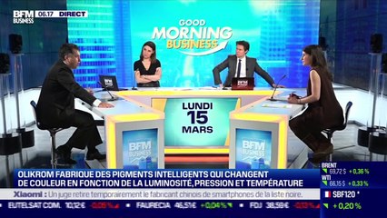 La pépite: OliKrom fabrique des pigments intelligents qui changent de couleur en fonction de la luminosité, pression et température, par Lorraine Goumot - 15/03