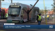 FD: 6 injured after car plows into light rail in Phoenix