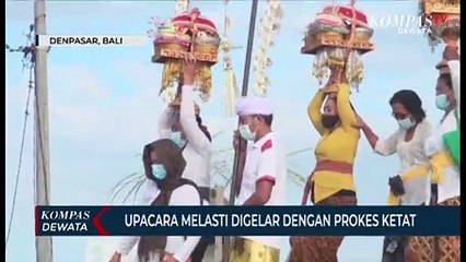 Upacara Melasti Digelar Dengan Protokol  Kesehatan Ketat