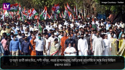 Mamata Banerjee Leads Roadshow In Wheelchair: ঐতিহাসিক রোড-শো, হুইলচেয়ারে বসে নির্বাচনী প্রচার মমতা ব্যানার্জির