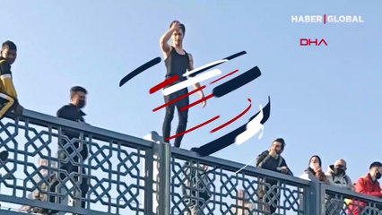 Kısıtlama dinlemediler köprüden atlayarak eğlendiler