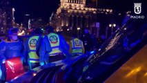 Muere un motorista al chocar con otra moto en la plaza de Cibeles de Madrid