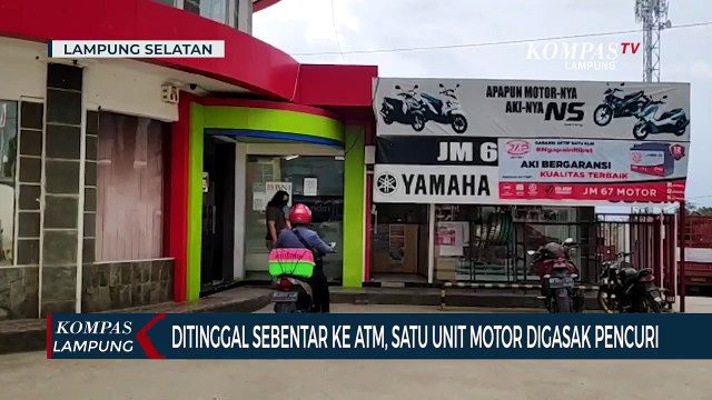 Ditinggal Saat ke ATM, Satu Unit Motor Digasak Pencuri
