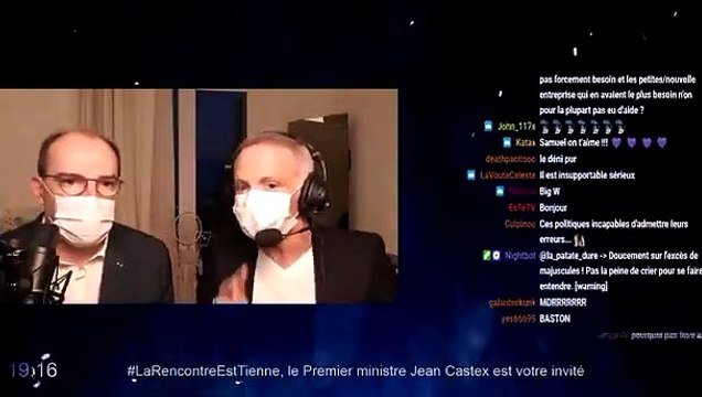 Echange tendu entre Samuel Etienne et Jean Castex sur Twitch