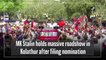 DMK president MK Stalin holds massive roadshow in Kolathur after filing nomination