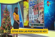 Pamela Acosta lee las principales portadas de los diarios nacionales - reel