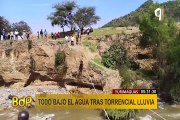 Lambayeque: pobladores cruzan río La Leche con ayuda de cuerda ante la falta de puente