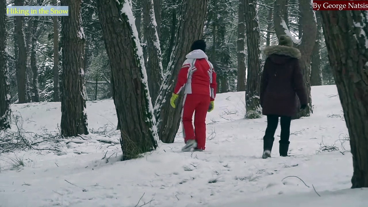 Hiking in the snow