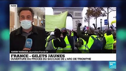 Gilets jaunes : ouverture du procès du saccage de l'Arc de Triomphe