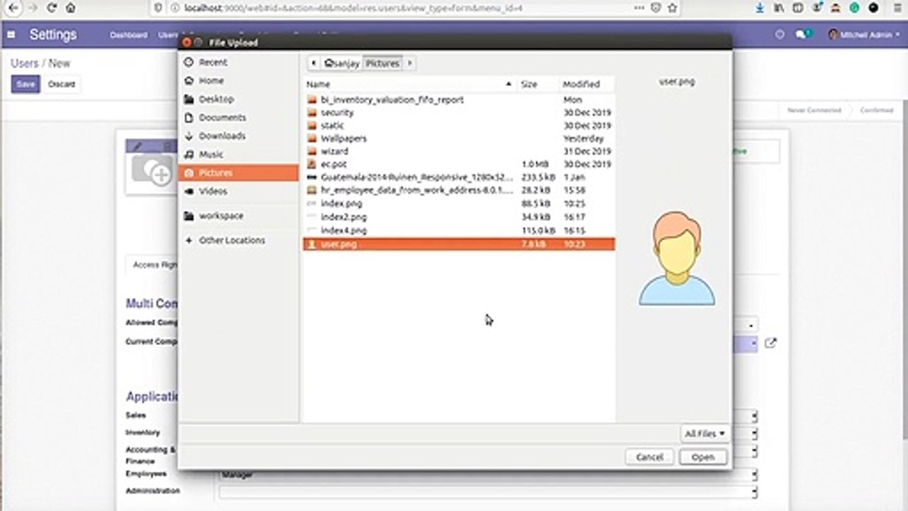 Create an Employee in the Time of Creating a User or from Existing users | Odoo Apps Feaures