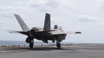 F-35B Lightning II Operations aboard Amphibious Assault Ship USS Wasp