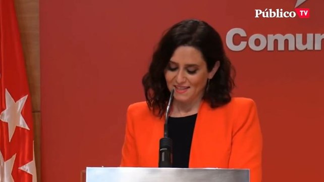 Ayuso, sobre la decisión de Iglesias de ser candidato en Madrid: España me debe una, le hemos sacado de la Moncloa