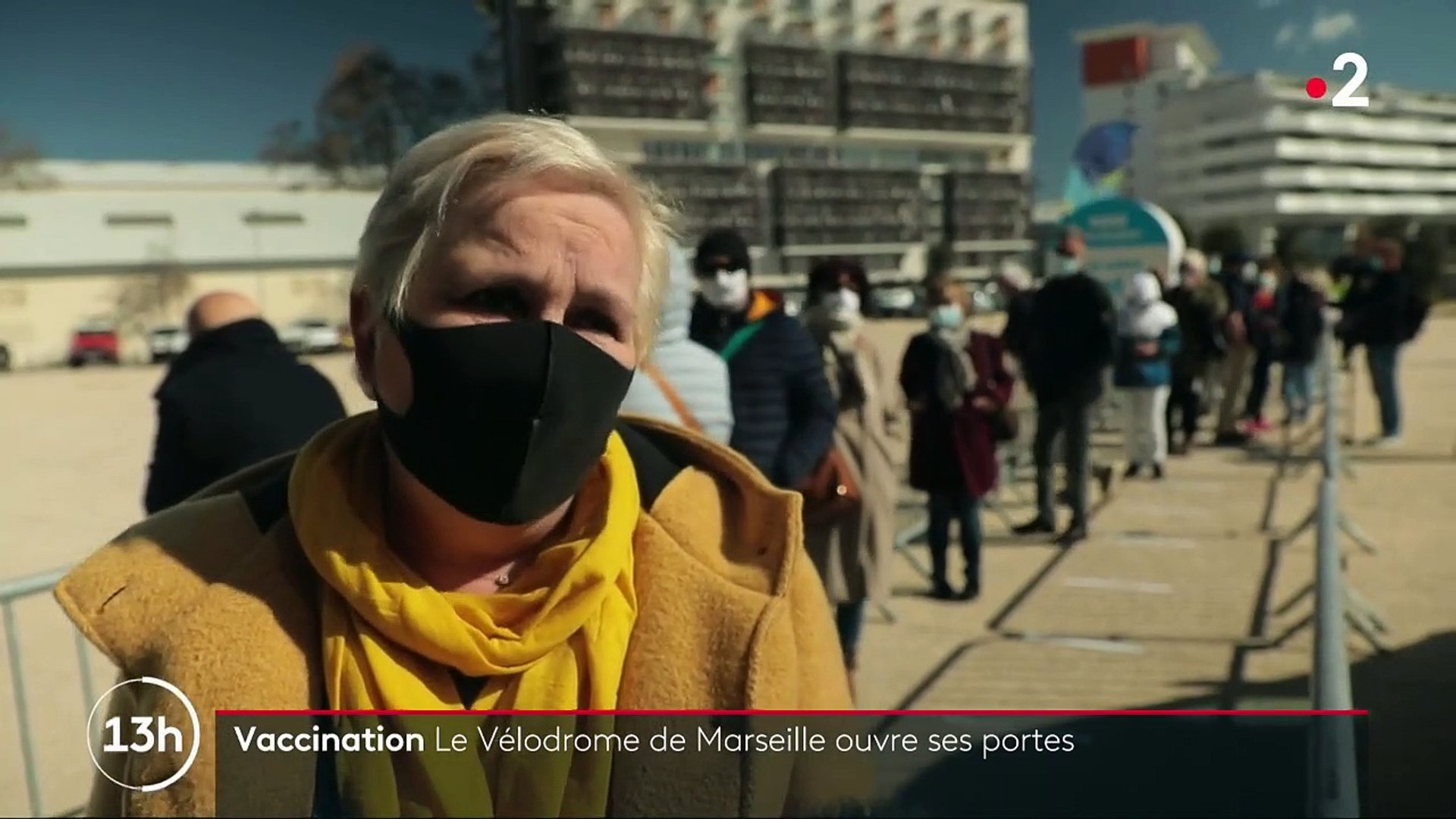 Marseille Premieres Vaccinations Contre Le Covid 19 Au Stade Velodrome Video Dailymotion