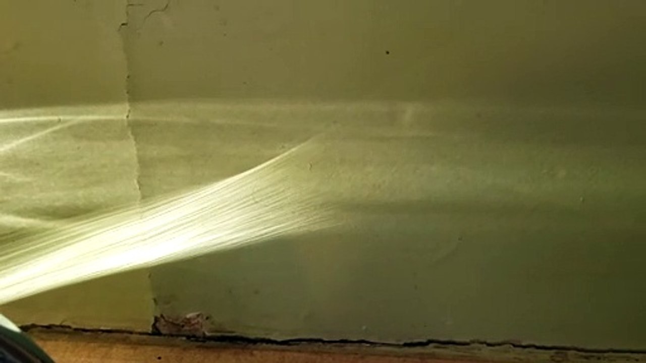 Sun Shining on Faucet Creates Spectacular Reflection
