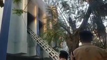 आकाशवाणी केंद्र रायपुर में अचानक लगी आग, मची अफरा-तफरी