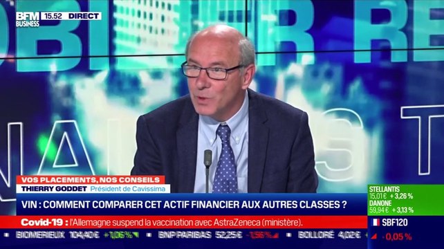 Thierry Goddet (Cavissima) : Comment comparer l'actif financier vin aux autres classes ? - 15/03