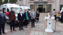 Son dakika haber | KIRKLARELİ - Sağlık Bakanlığınca Kırklareli'ne gönderilen ambulanslar törenle teslim alındı