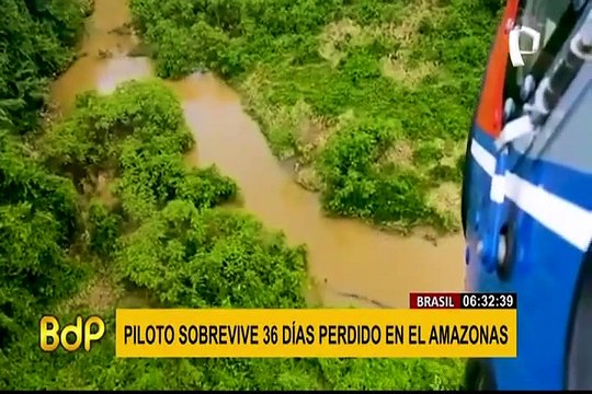 Piloto sobrevive 36 días perdido en el Amazonas
