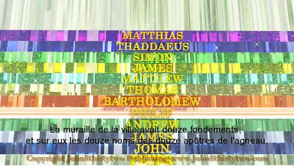 Nouvelle Jérusalem descendant du ciel.  Apocalypse 21 22, la ville sainte