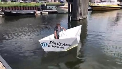 Empresa constrói "barco de papel" gigante!