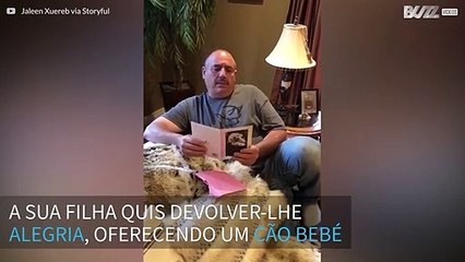 Homem de luto é surpreendido com novo membro da família