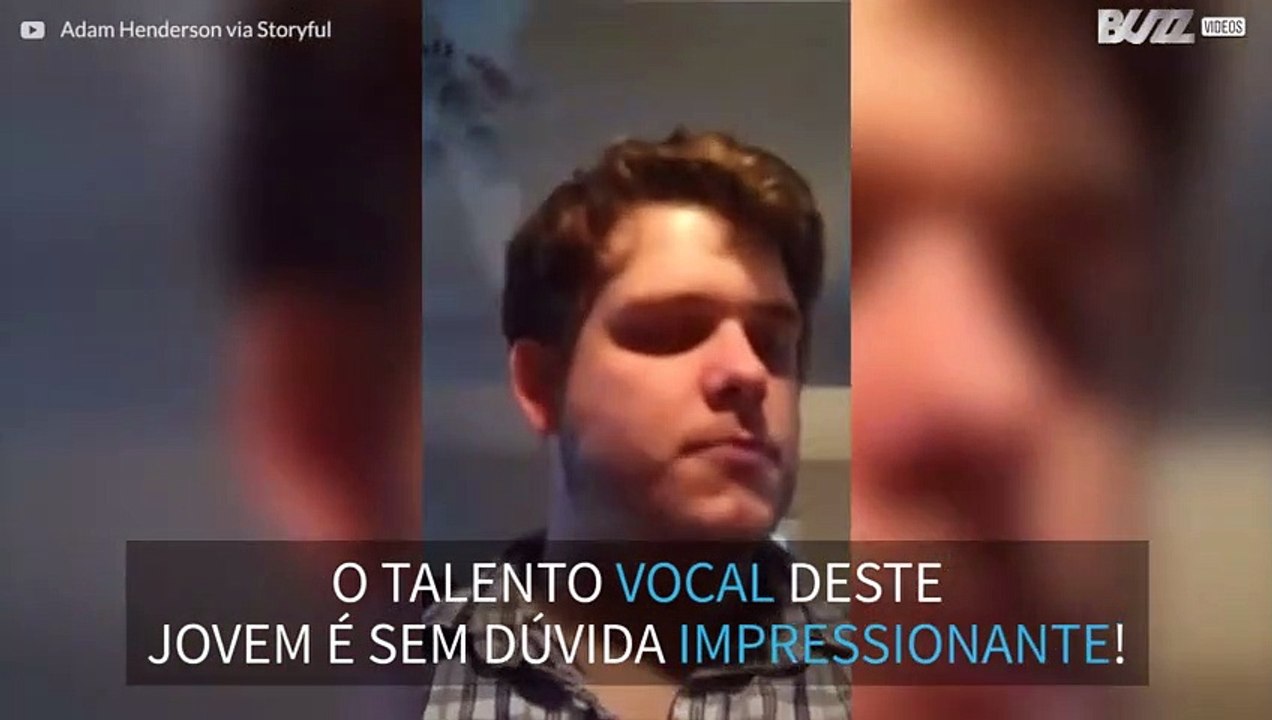 Jovem mostra as suas incríveis habilidades vocais
