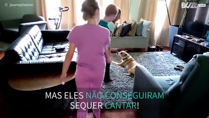 Família tenta o desafio "Plank That Song", mas nem chega à música!