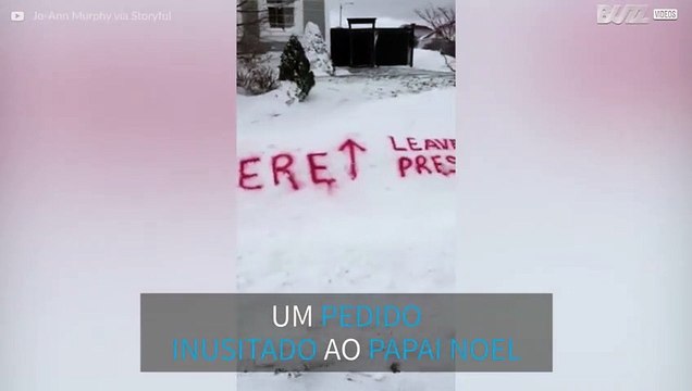 Pedido inusitado ao Papai Noel: Deixe os presentes e leve meu irmão