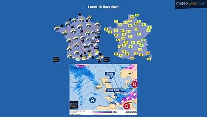 bulletin meteo du lundi 15 mars 2021