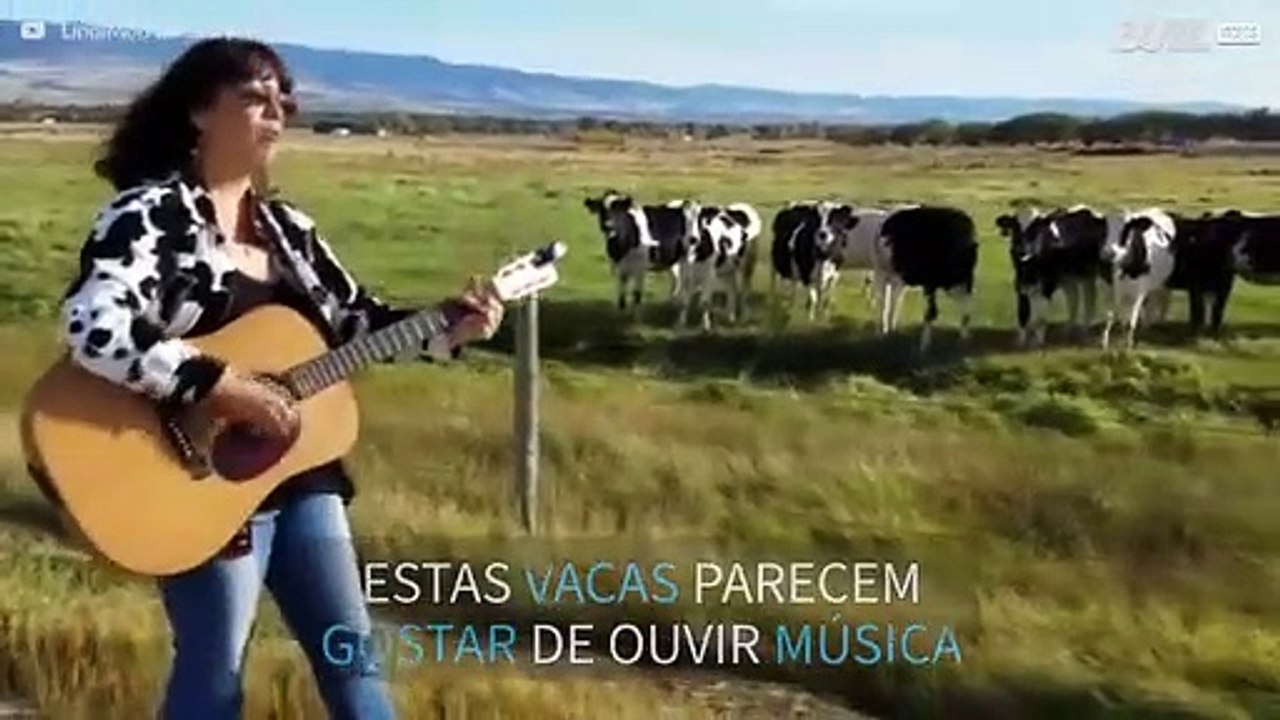 Manada segue mulher enquanto ela canta