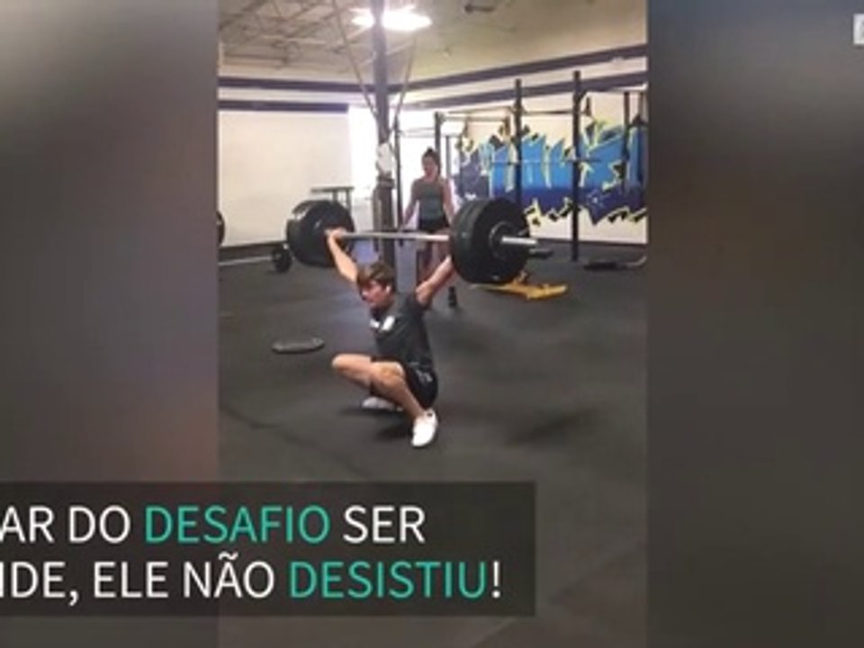 Força, concentração e confiança! Será que ele vai conseguir?