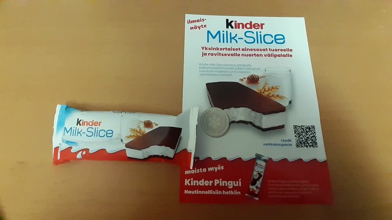 Testataan Kinder Milk-Slice