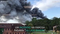 Incêndio em uma padaria assusta população no País de Gales