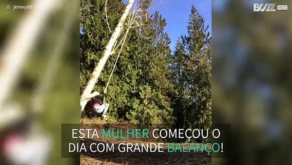 Uma corda mal amarrada pode ser perigoso