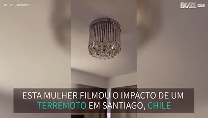 Mulher filma terremoto no 15º andar!