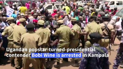 Uganda opposition leader arrested in anti-Museveni protest