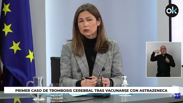Sanidad detectó el sábado el primer caso de trombosis cerebral tras vacunarse con AstraZeneca