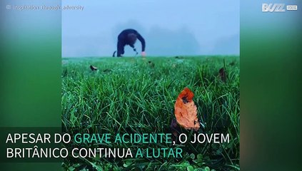 Ex-militar britânico aprende novamente a correr