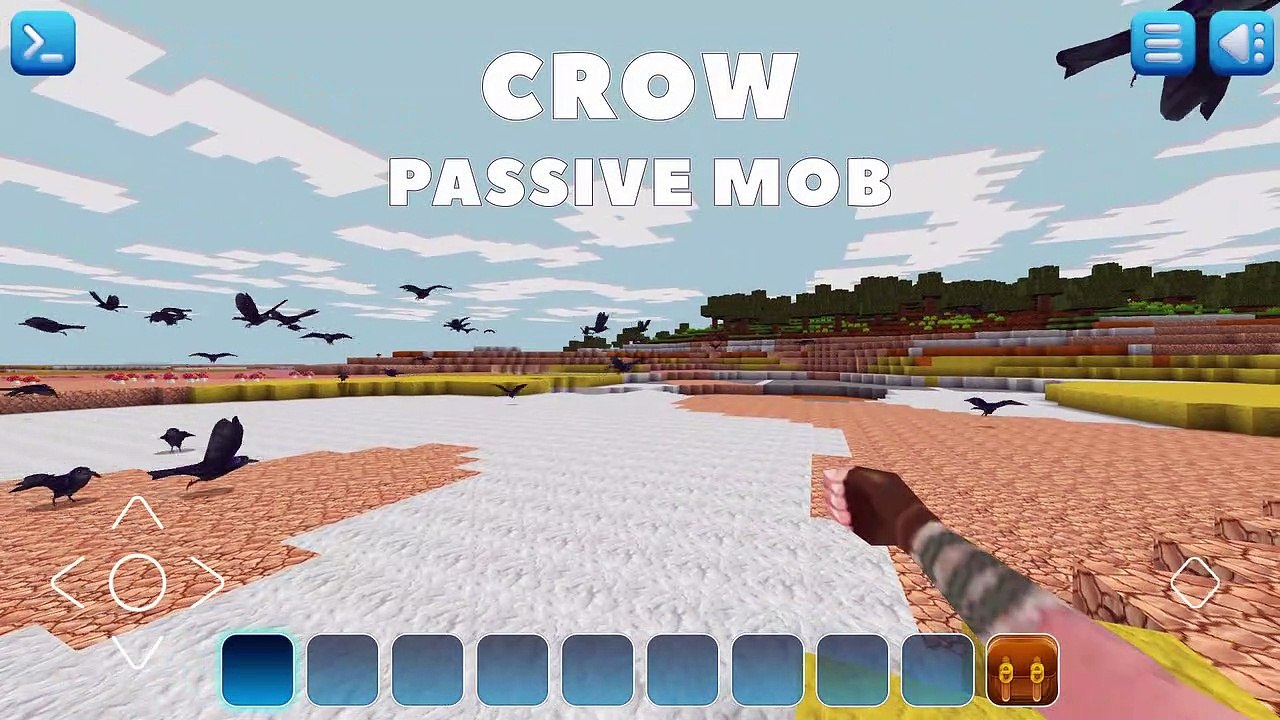 CROWS  Passive Mobs in Realmcraft Game || Free game in minecraft style #freegame​ #freeminecraft