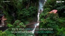 Voo de drone arriscado resulta em imagens espectaculares!