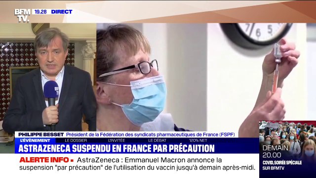 Philippe Besset (syndicats pharmaceutiques): C'est parfaitement insupportable d'apprendre en pleine journée de vaccination qu'on n'a plus le droit de vacciner