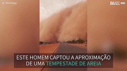 Impressionante tempestade de areia cobre cidade do Níger