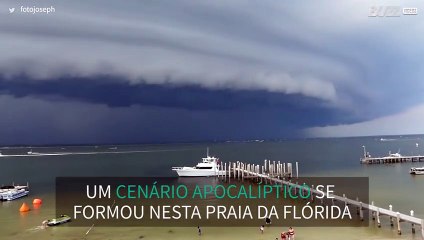 Nuvem assustadora é registrada no céu da Flórida
