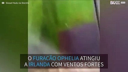 Furacão Ophelia chega à Irlanda