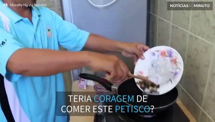Cozinhar e comer larvas? Só na Malásia!