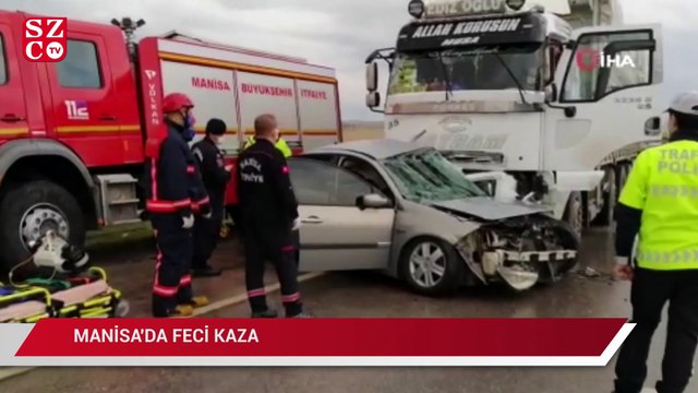 Otomobil kamyonla çarpıştı:4 ölü, 1 yaralı